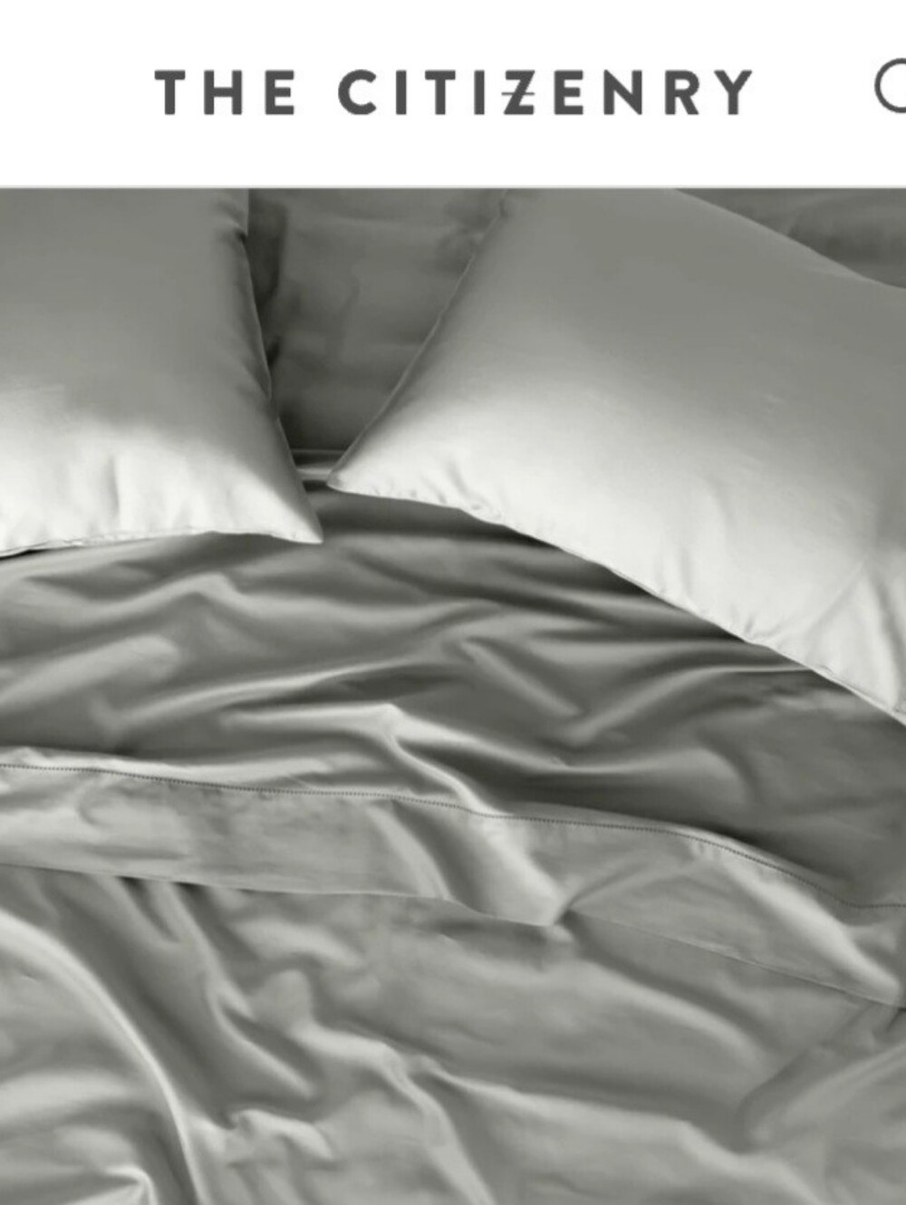 The Citizenry Egyptian Cotton Sateen  Sheet Set